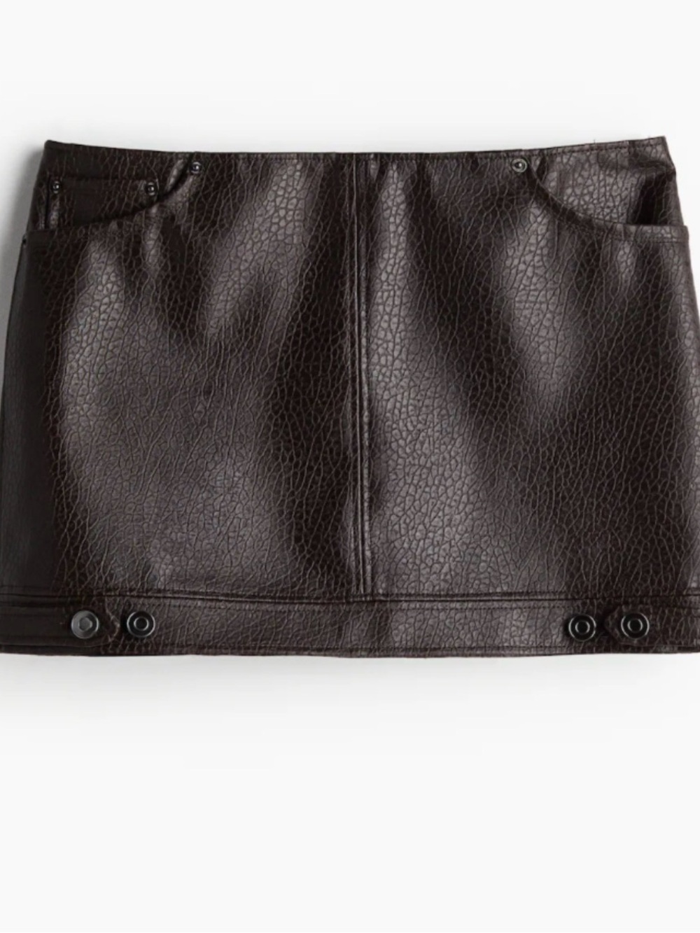 H&M Faux Leather Skirt